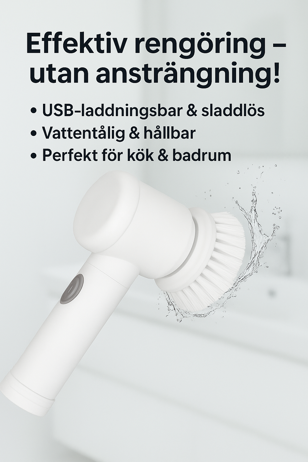 Elektrisk spinnrengöringsborste