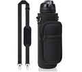 1L vattenflaska med rem, sugrör och förvaringsfickor