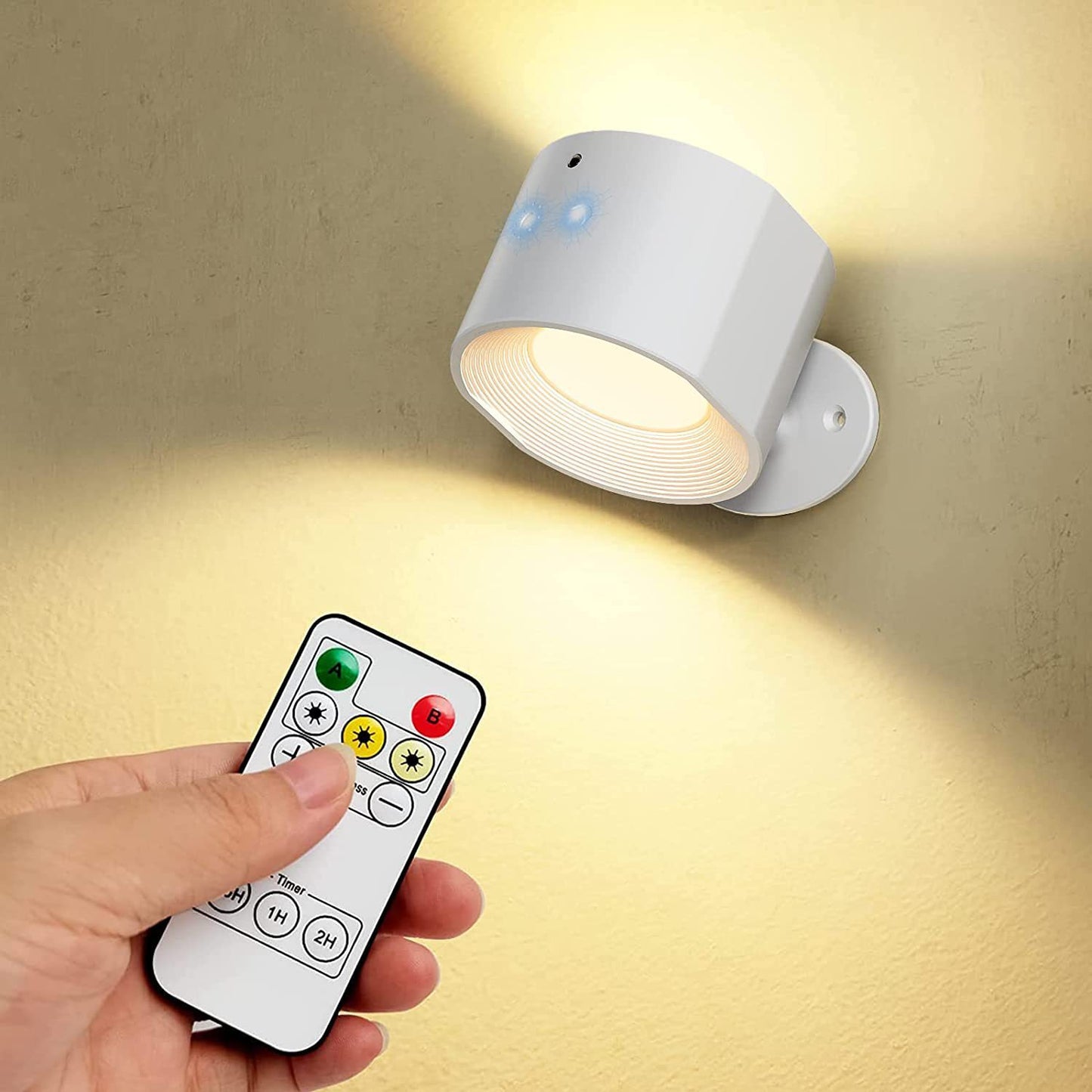 Magnetisk vägglampa med touchfunktion och LED-läslampa för sängbord