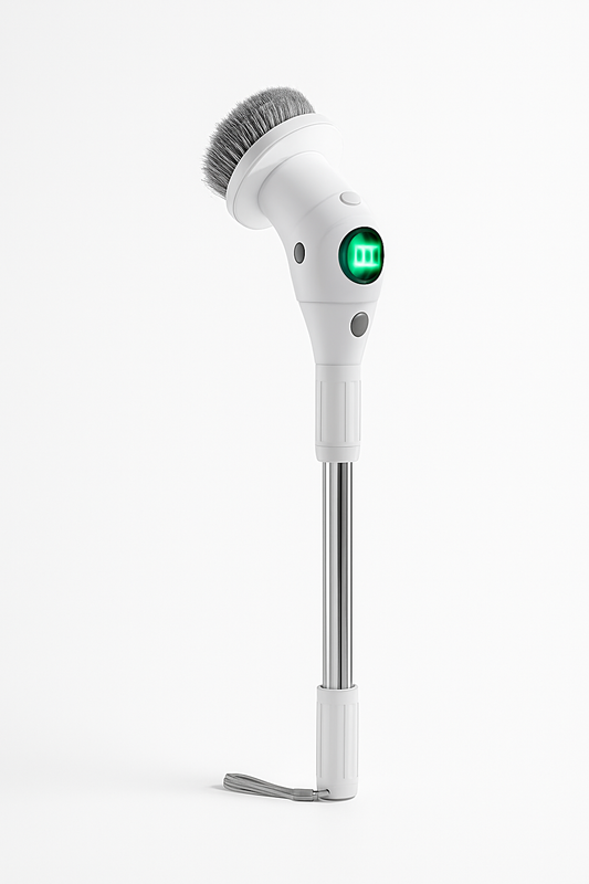  Roterande Rengöringsborste 8-i-1 + Justerbar Längd för Alla Ytor