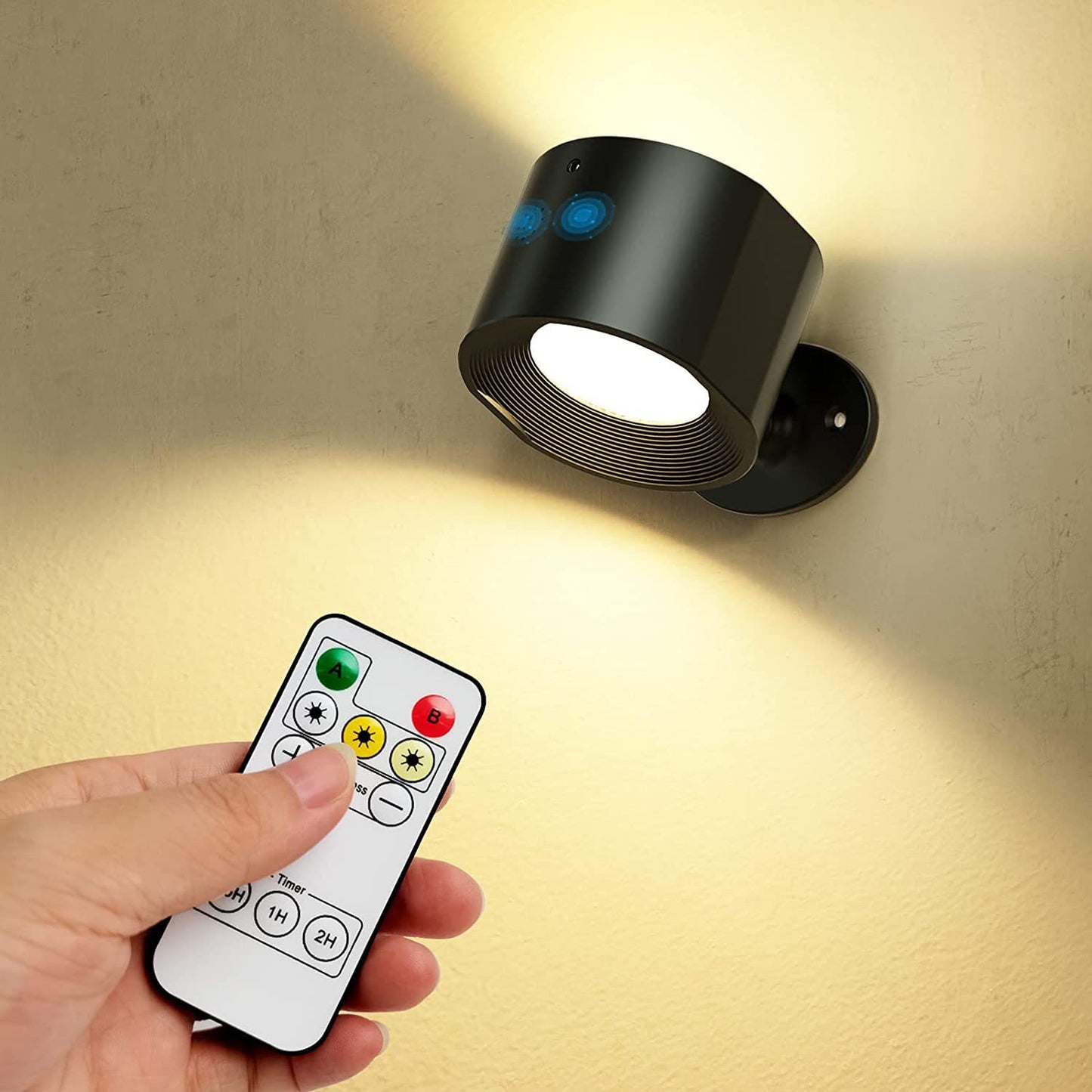 Magnetisk vägglampa med touchfunktion och LED-läslampa för sängbord